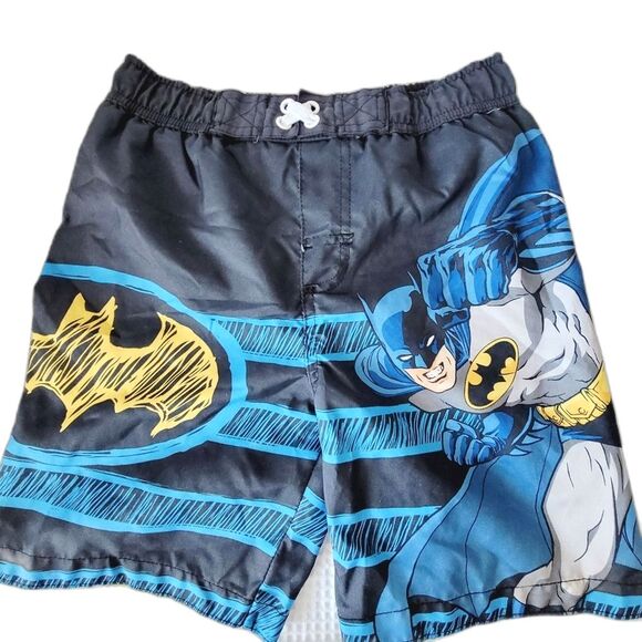 Batman Boys Swim lined Trunks size 7 - Picture 1 of 6